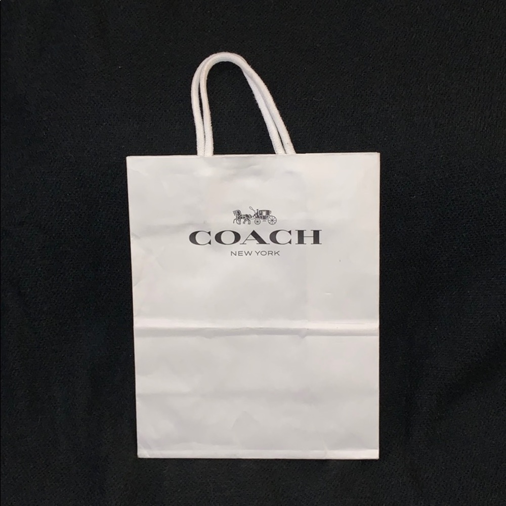 *COACH* Shopping Gift Bag Classic White